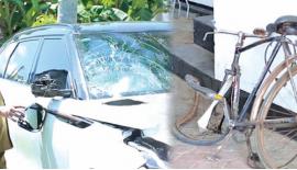 රථය සහ පාපැදිය අනතුරට පත්වී තිබූ ආකාරය
