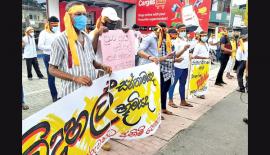 විජයාරාම විදුහලේ දෙමව්පියන් සහ  ආදි සිසුන් සිය දරුවන්ගේ  අයිතීන් වෙනුවෙන් ඉකුත් අප්‍රේල්  22 උඩහමුල්ලේදී පවත්වන ලද උද්ඝෝෂණය