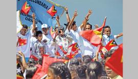 ටිමෝරය ඉන්දුනිසියන් පාලනයෙන් නිදහස් වි විසි වසර 2019 දී සැමරුවේ මෙසේය.