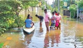 හලාවතට ගැලූ ගංවතුර