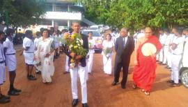 දෙවුම් පිළි­ගැ­නී­මට පසු­ගිය 5 වැනිදා පැවැති පාසලේ උත්ස­වය
